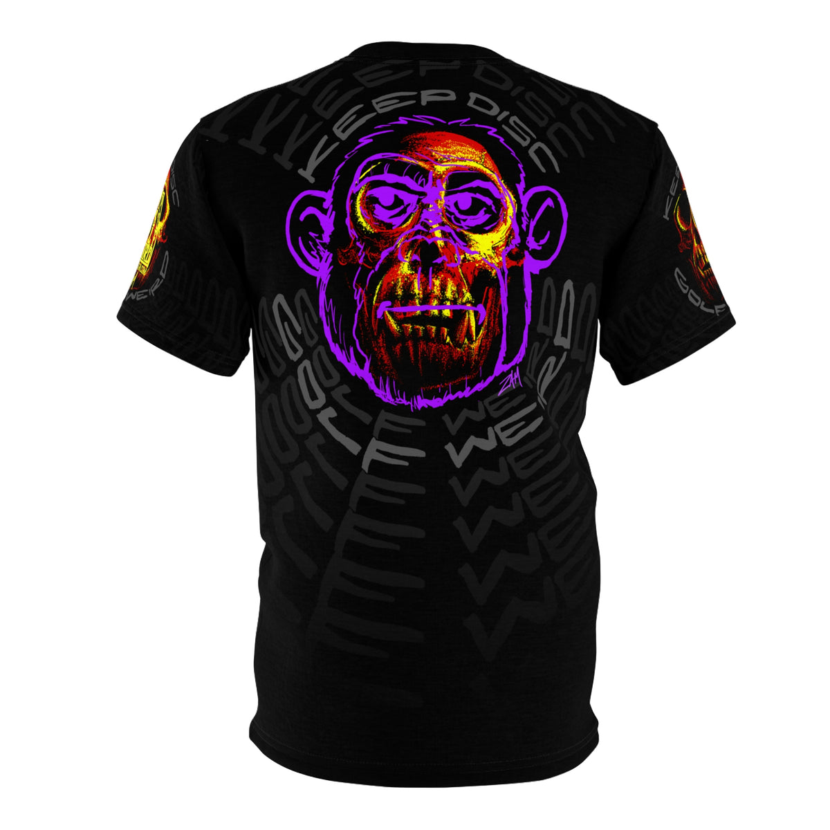 Chimpanzee Skull Drifit (Black) – ZAMdesign