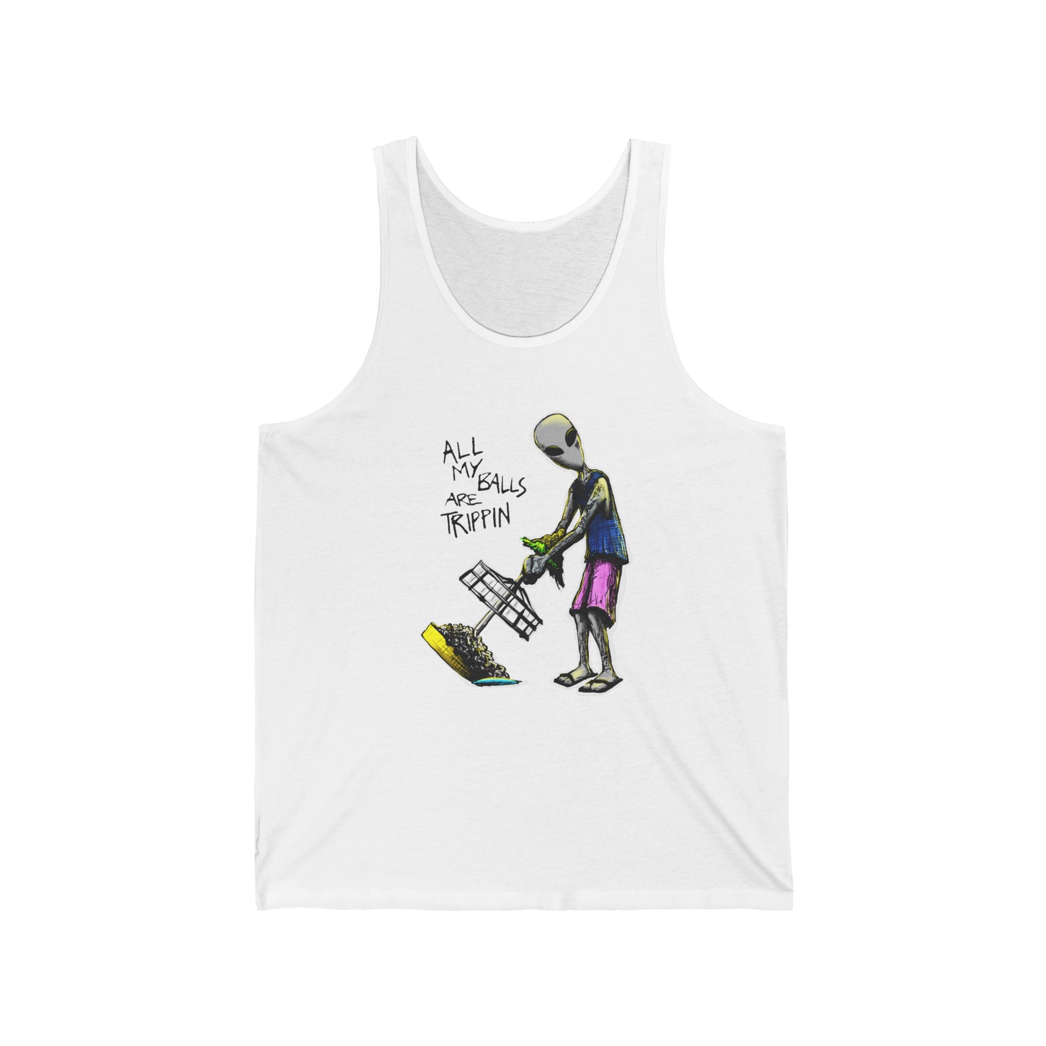 All My Balls Are Trippin (Alien) Tanktop
