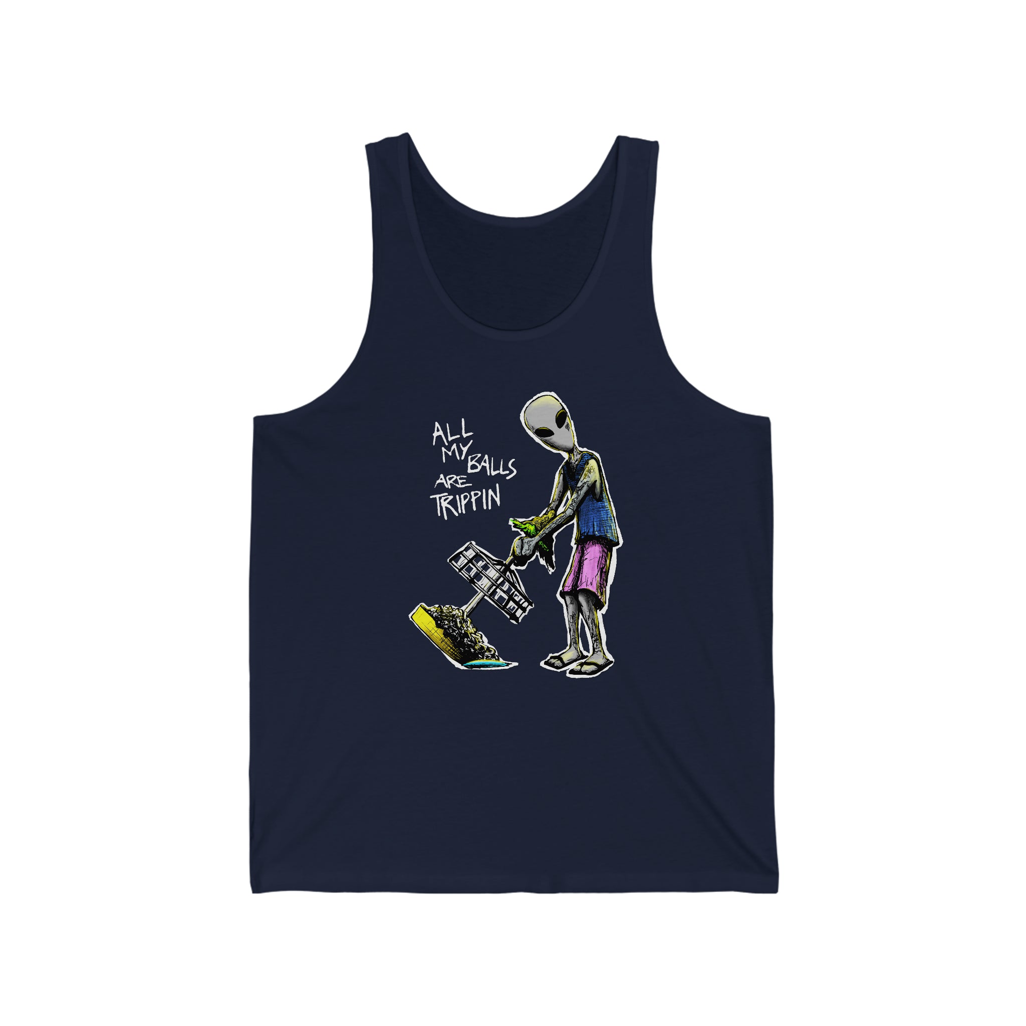 All My Balls Are Trippin (Alien) Tanktop