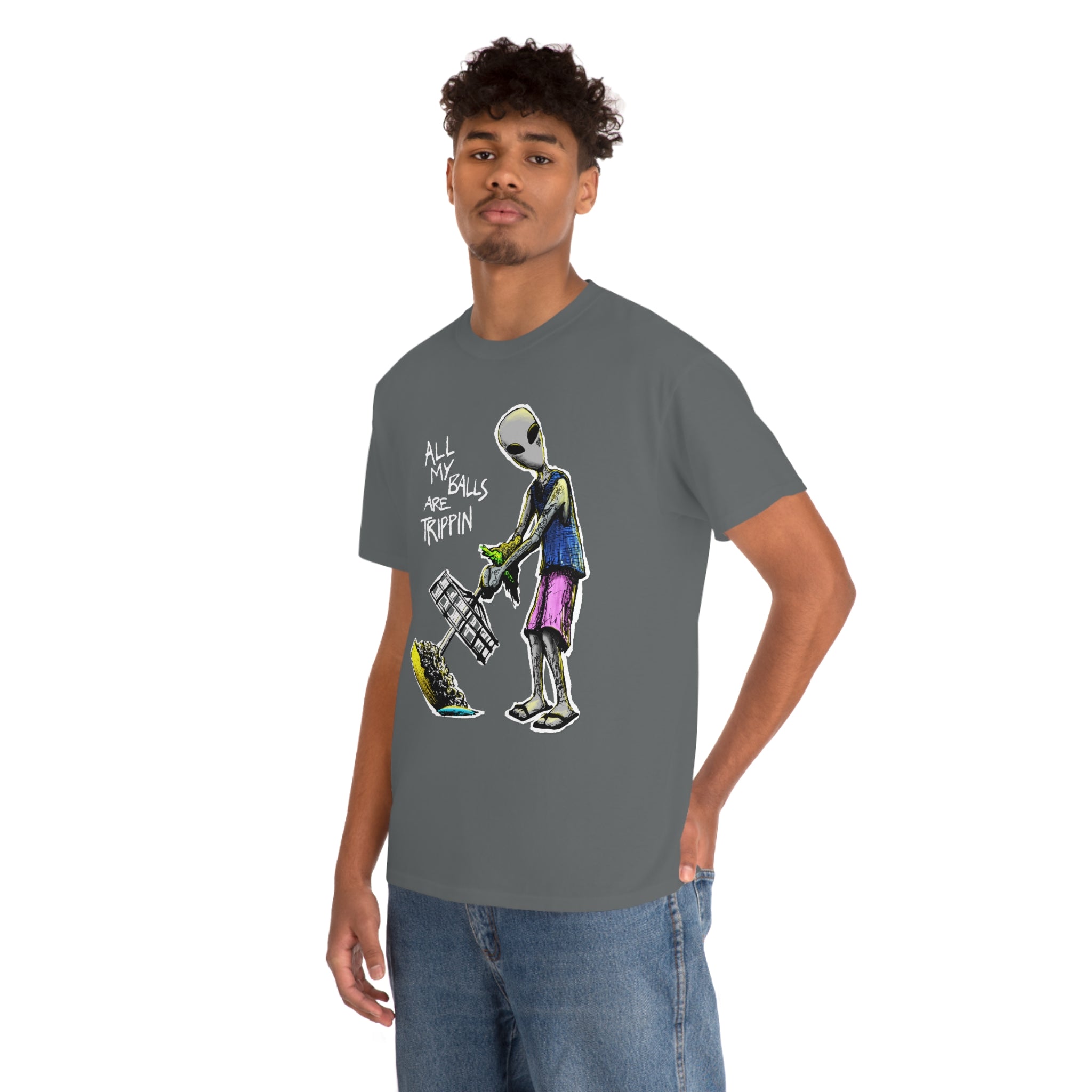 All My Balls Are Trippin (Alien) - Heavy Tee