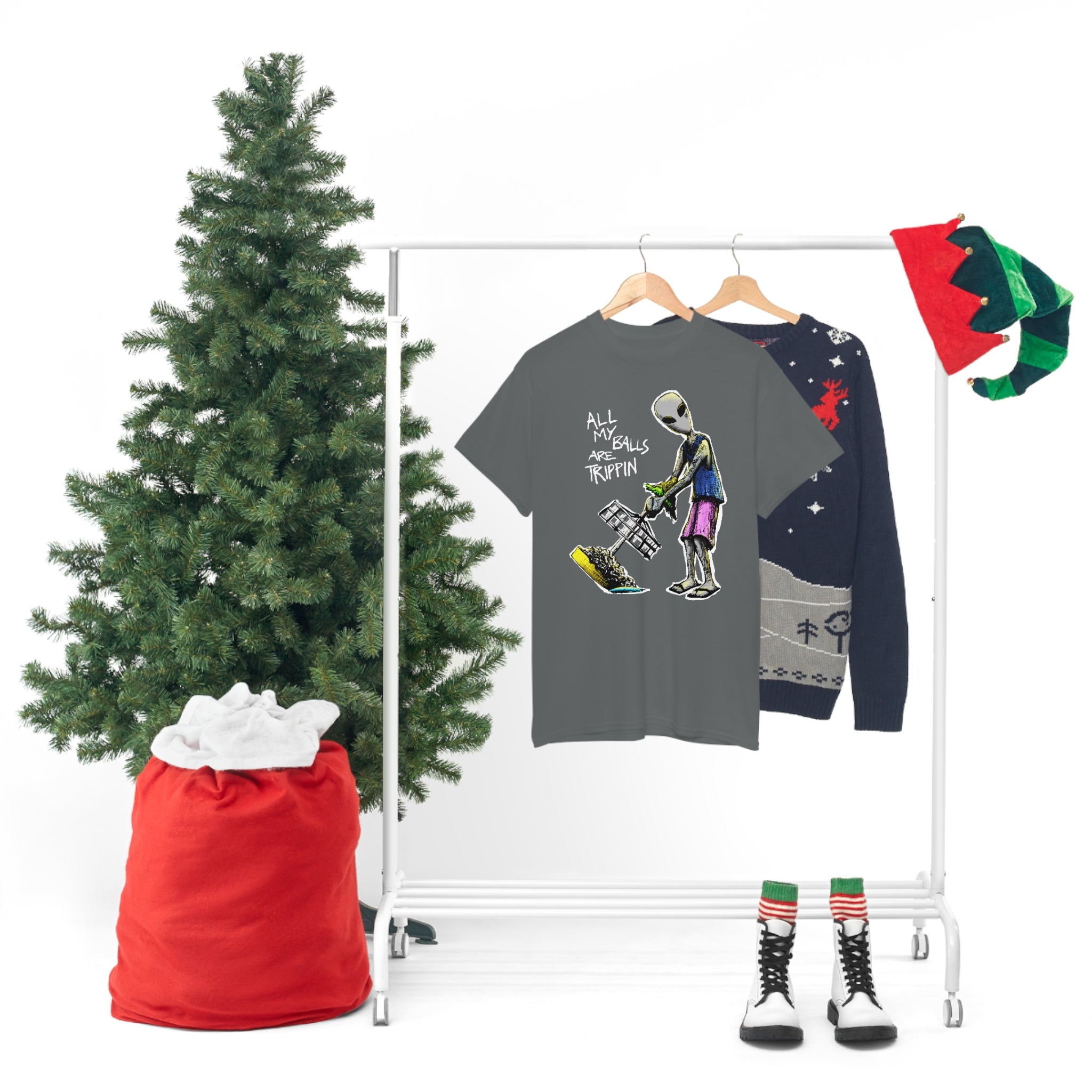 All My Balls Are Trippin (Alien) - Heavy Tee