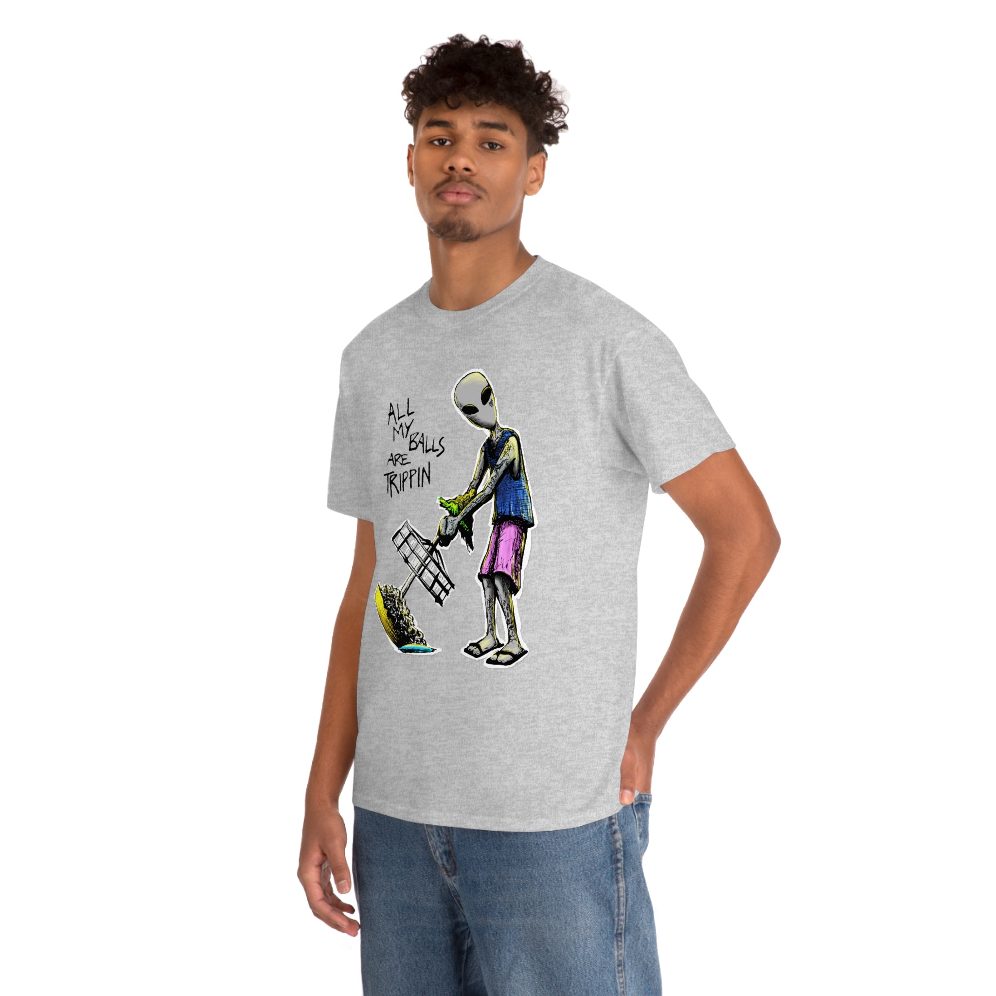 All My Balls Are Trippin (Alien) - Heavy Tee