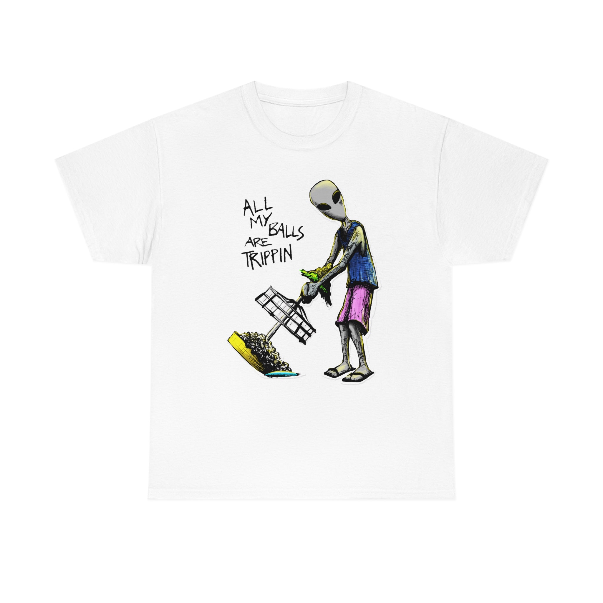 All My Balls Are Trippin (Alien) - Heavy Tee