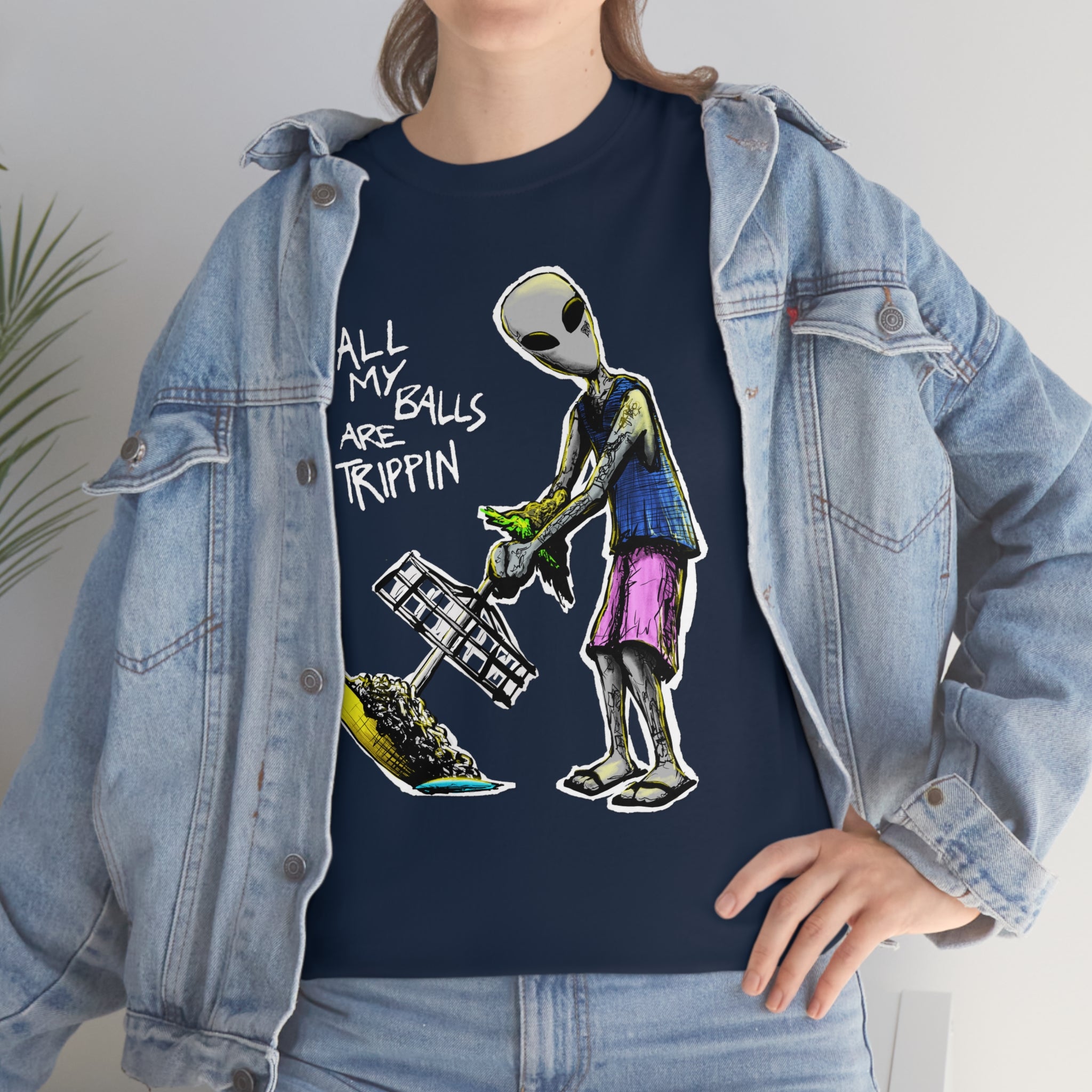 All My Balls Are Trippin (Alien) - Heavy Tee