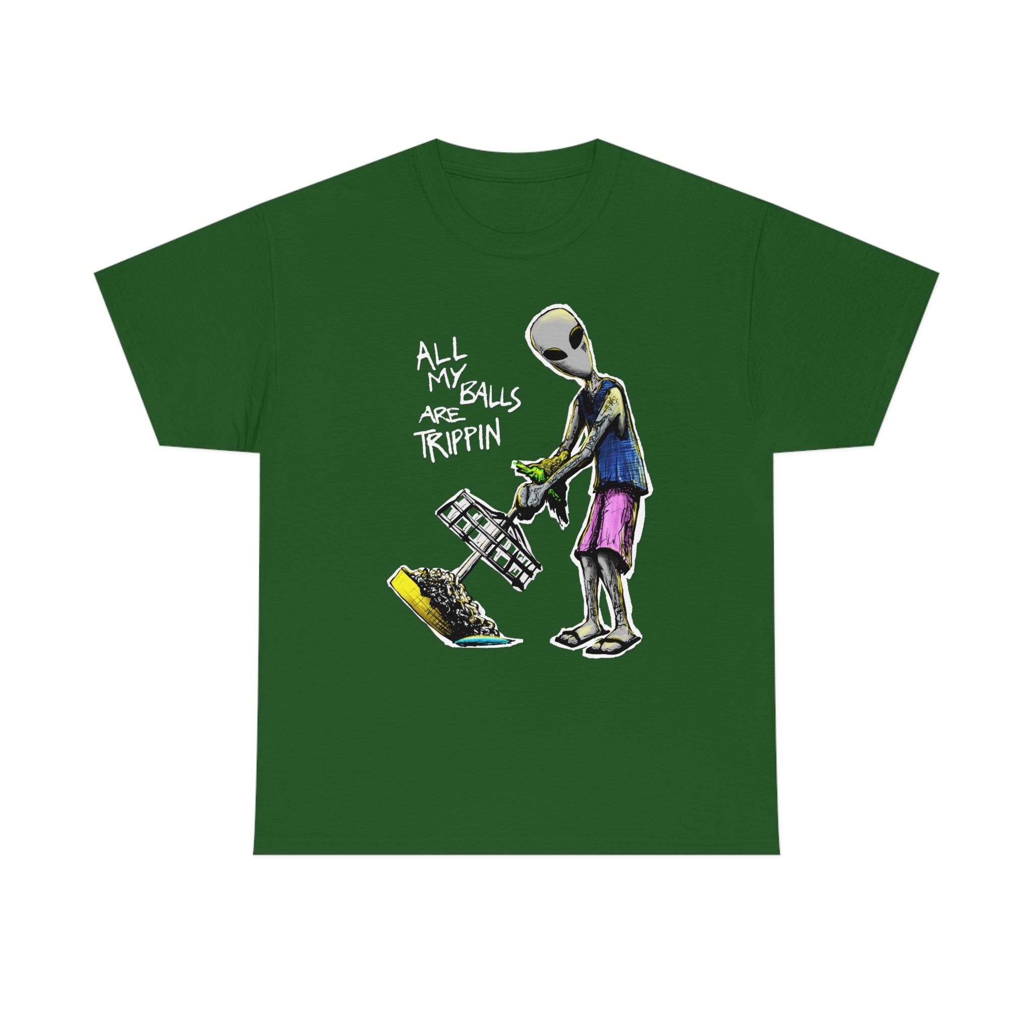 All My Balls Are Trippin (Alien) - Heavy Tee