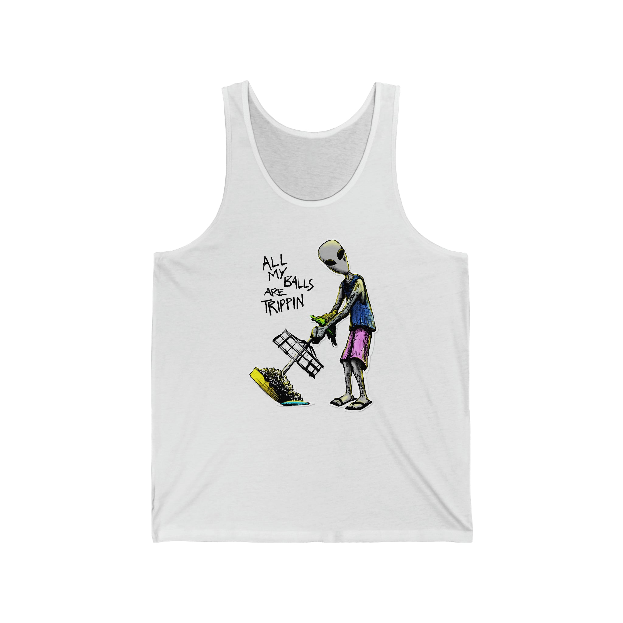 All My Balls Are Trippin (Alien) Tanktop