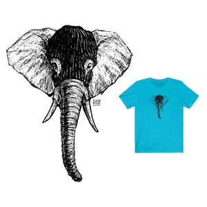 Thug Life Elephant Mini Print Tee