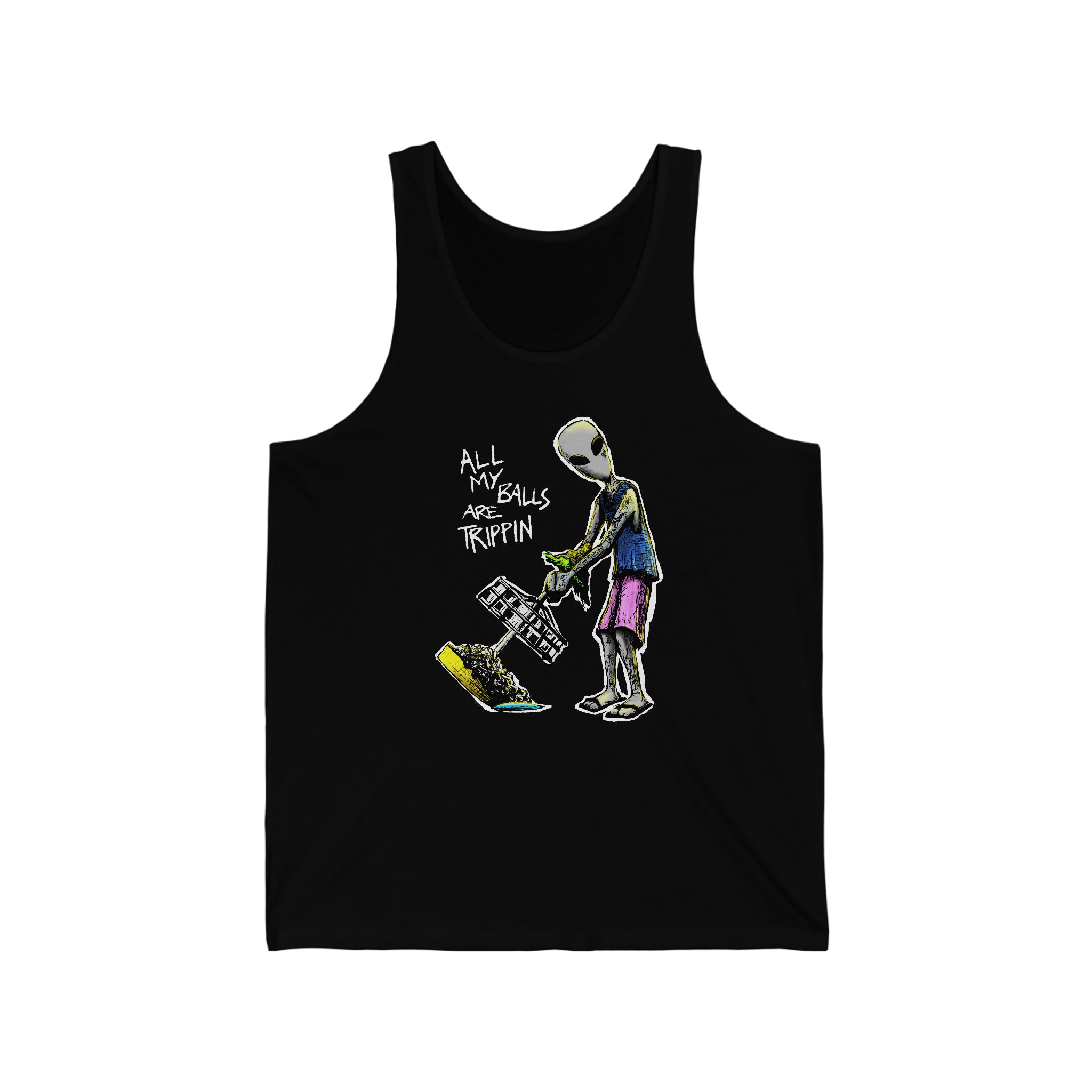All My Balls Are Trippin (Alien) Tanktop