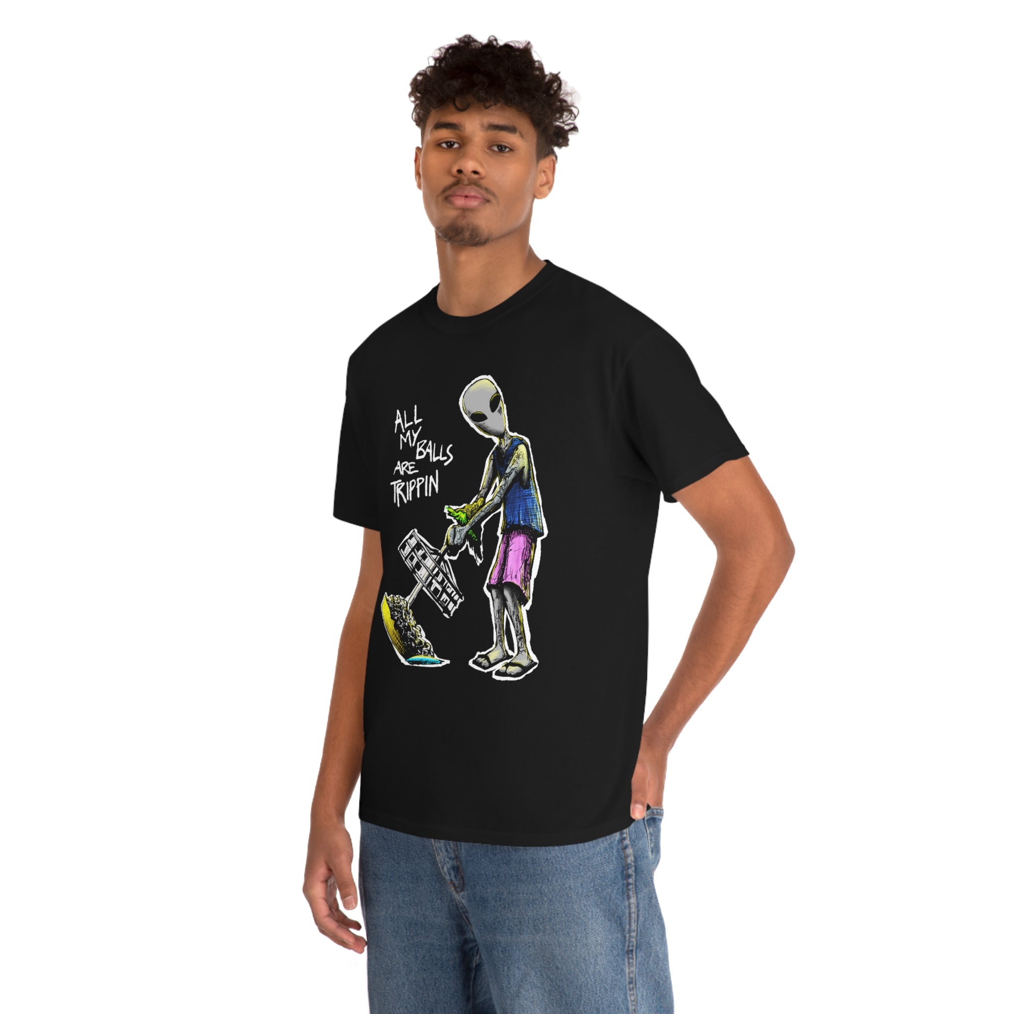 All My Balls Are Trippin (Alien) - Heavy Tee