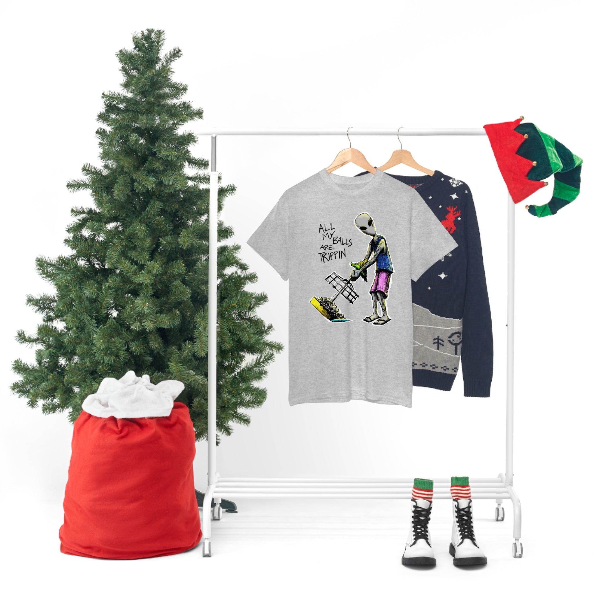 All My Balls Are Trippin (Alien) - Heavy Tee